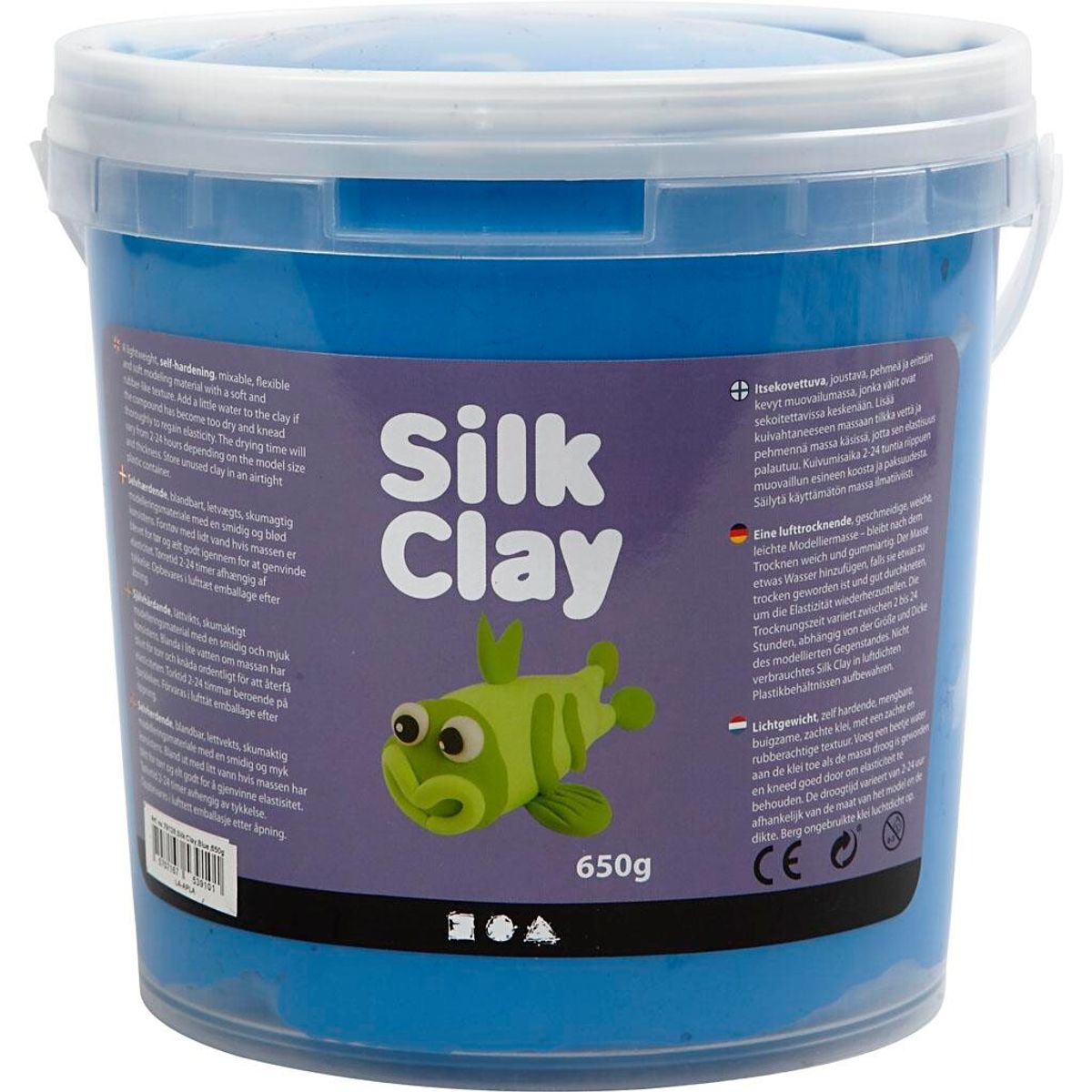 Silk Clay, blå, 650 g