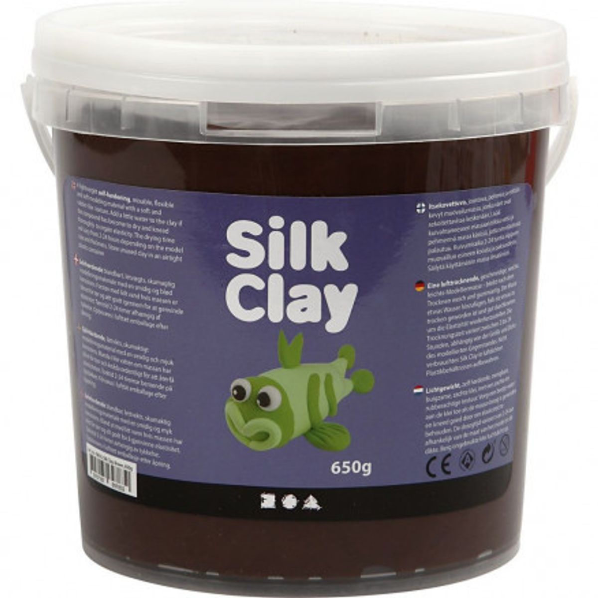 Silk Clay ®, brun, 650 g/ 1 spand