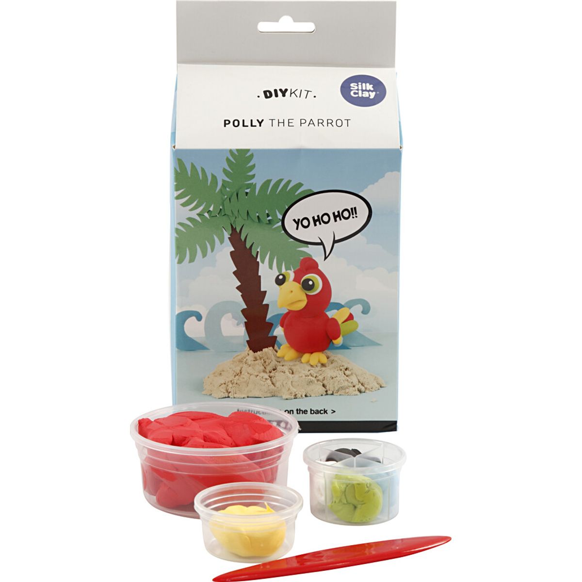 Silk Clay - Funny Friends - Diy Kit - Polly Parrot