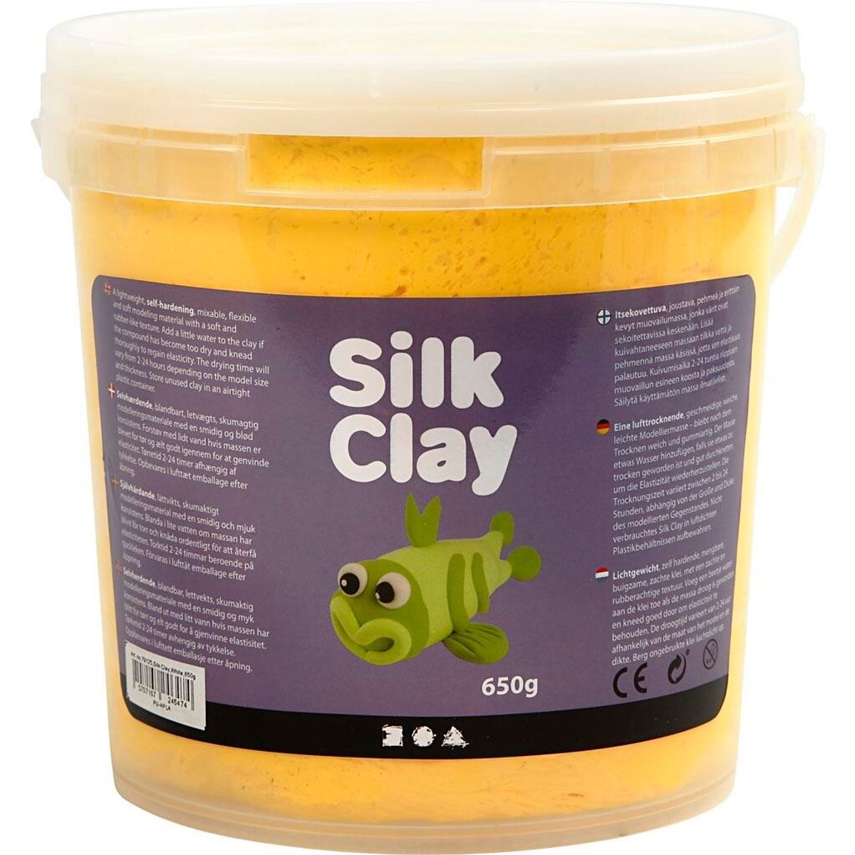 Silk Clay, gul, 650 g