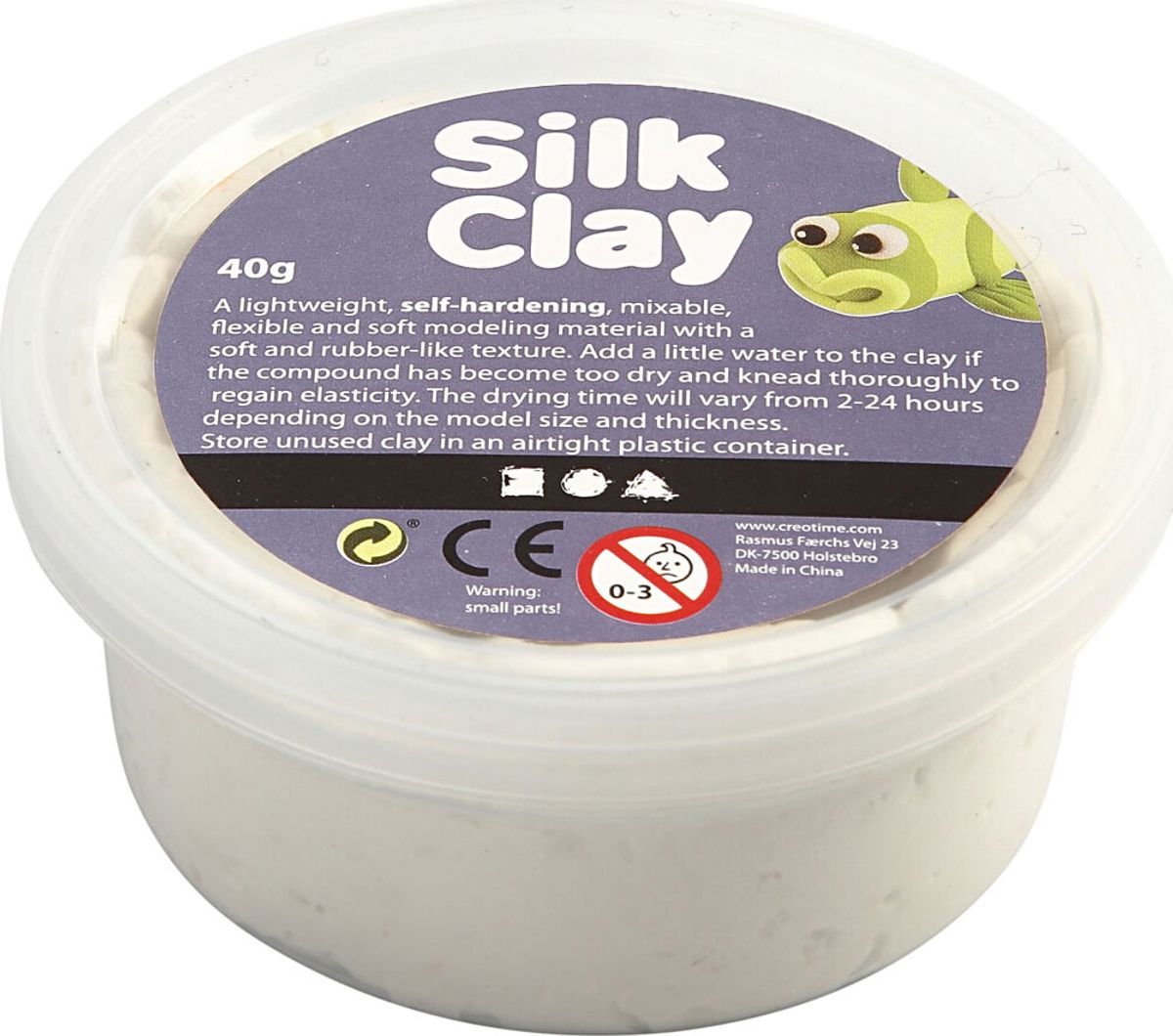 Silk Clay - Hvid - Modellervoks - 40 G