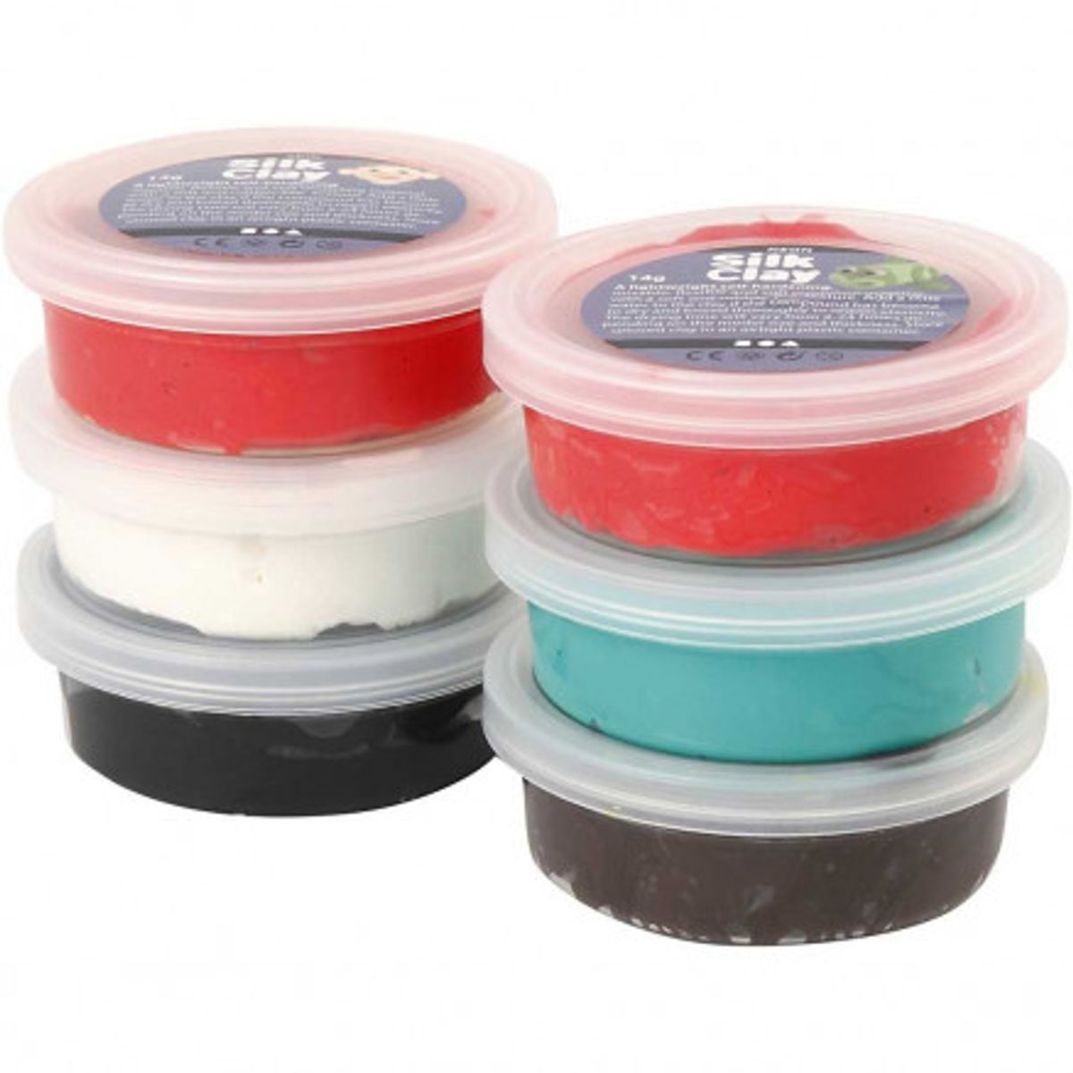 Silk Clay ®, julefarver, 6x14 g/ 1 pk.