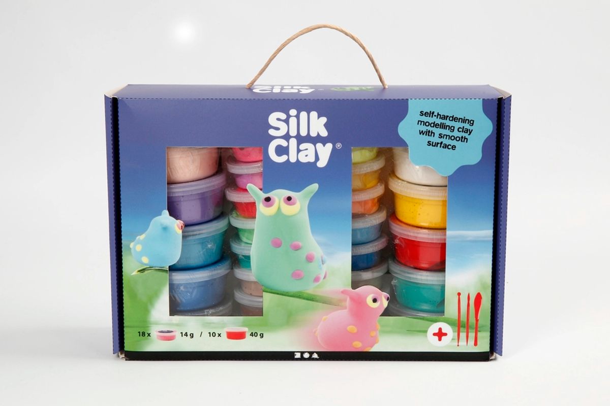 Silk clay kuffert 1 sæt