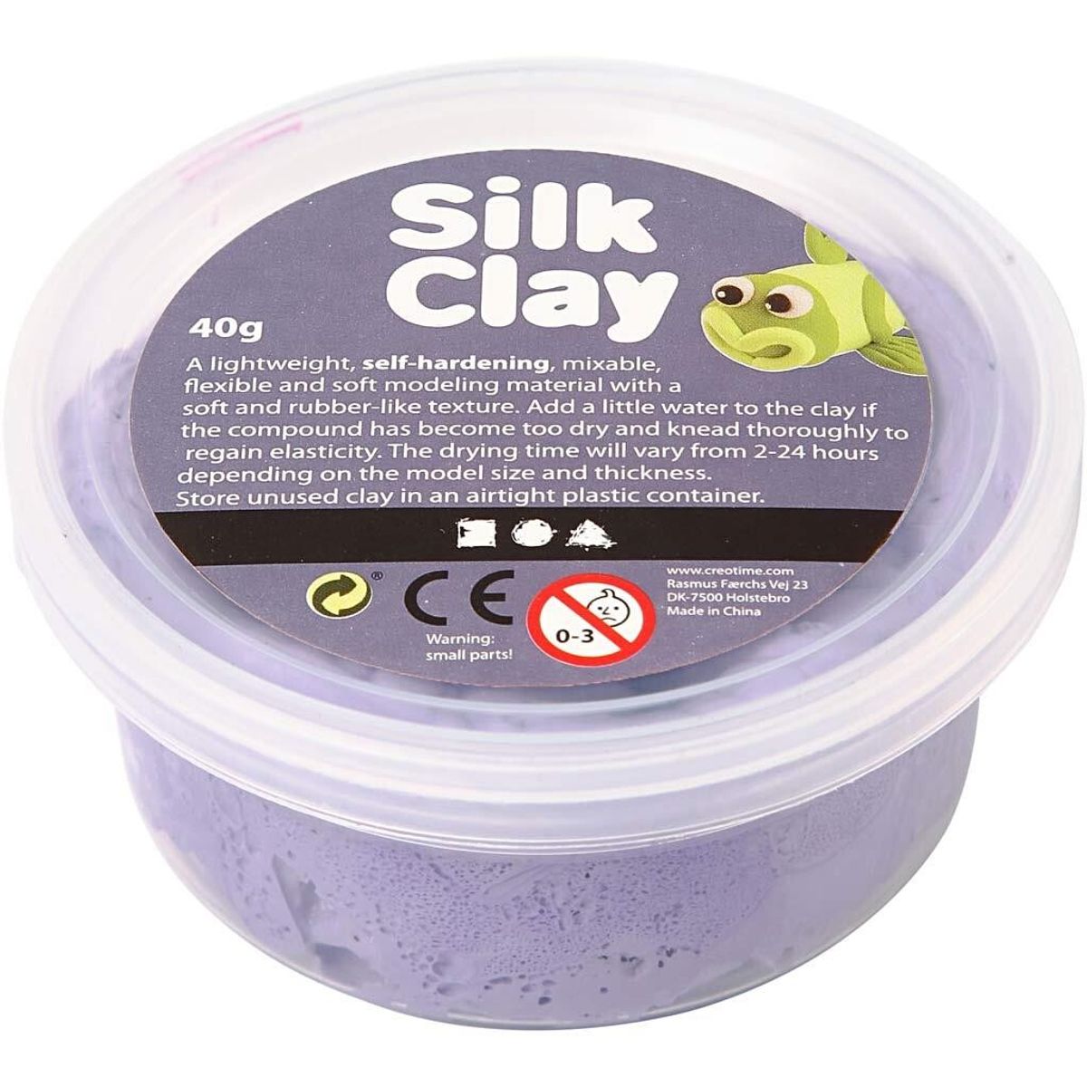 Silk Clay, lilla, 40 g