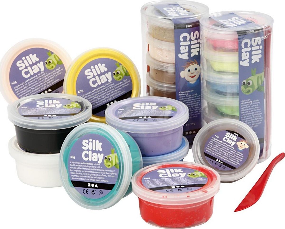 Silk Clay - Modellervoks Sæt - 22 Dåser