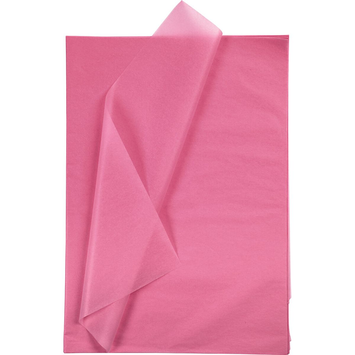 Silkepapir - 50x70 Cm - 14 G - Pink - 25 Ark