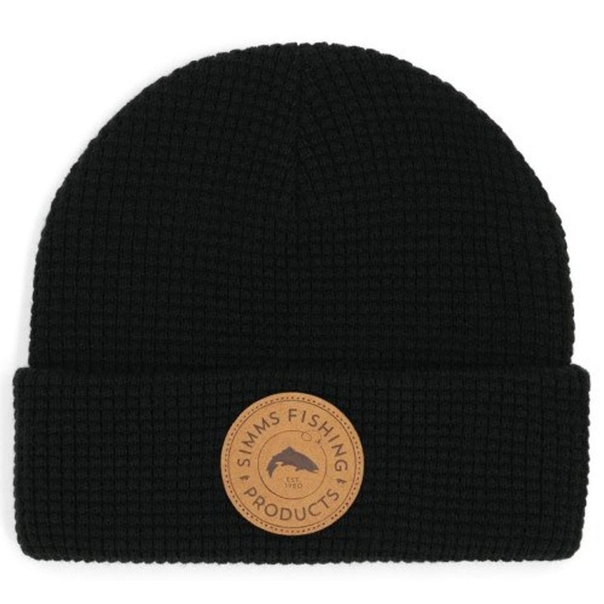 Simms Everyday Waffle Knit Beanie Black