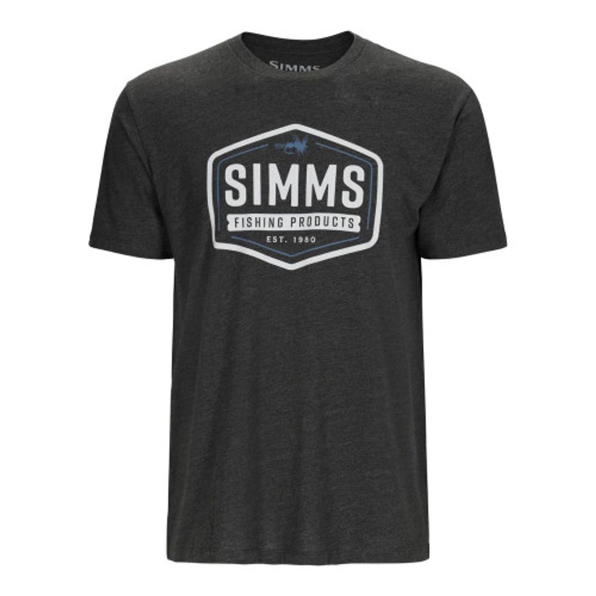 Simms Fly Patch T-Shirt Charcoal Heather