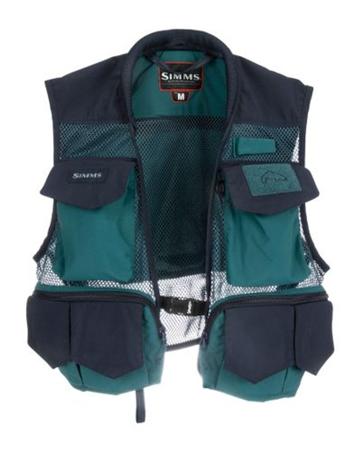 Simms Tributary Fiskevest Deep sea Green S