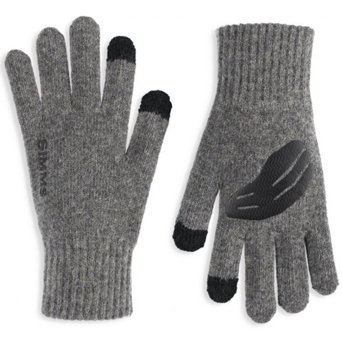 Simms Wool Full Finger Handske Steel