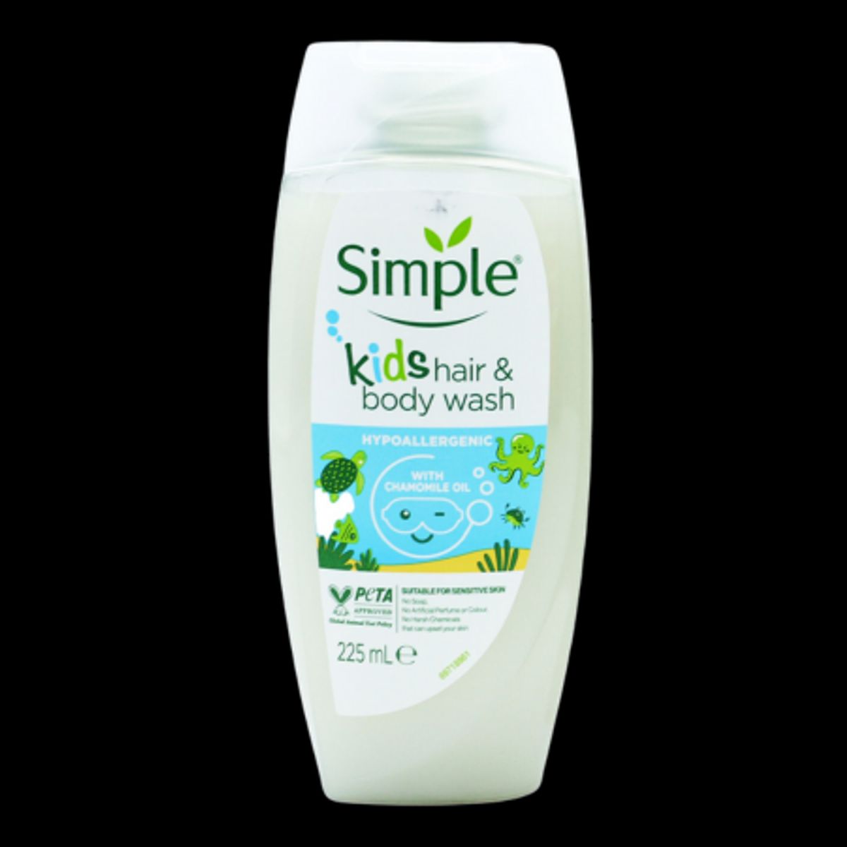 Simple Hypoallergenic Kids Hair & Body Wash - 225ml