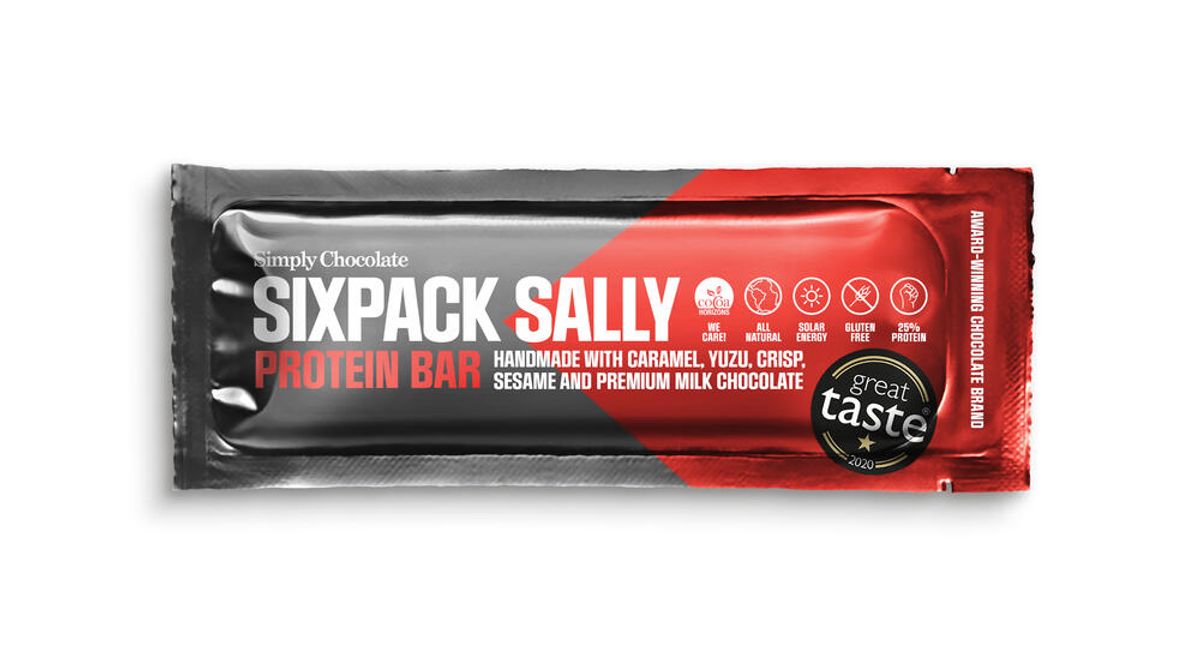 Simply Chocolate Sixpack Sally, 40g.