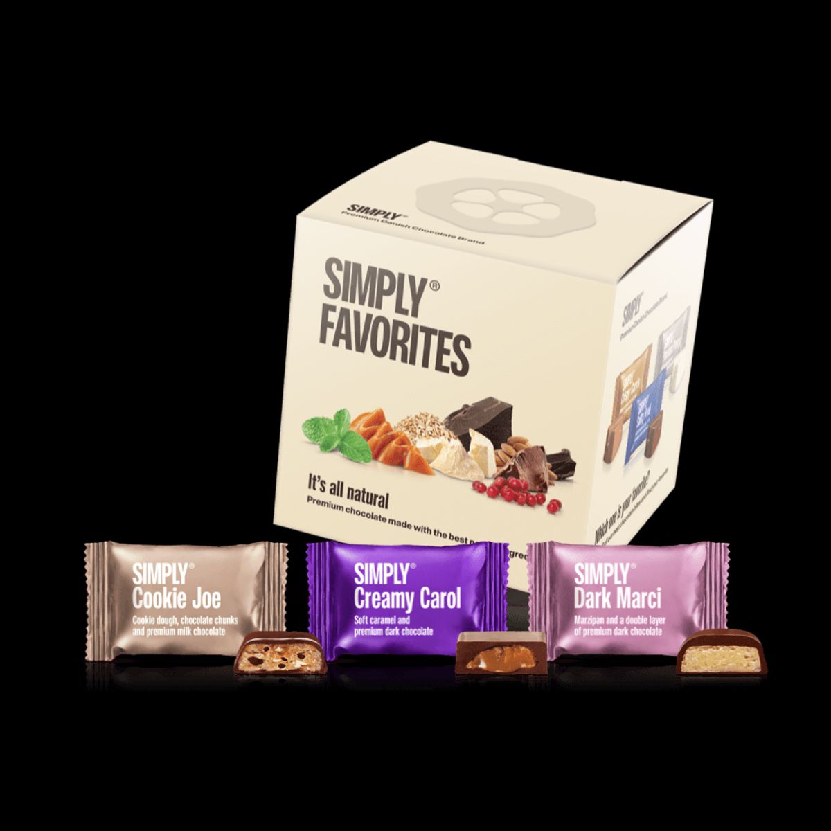 Simply® Favorites - Cube med bites | Smag 9 af vores favoritter