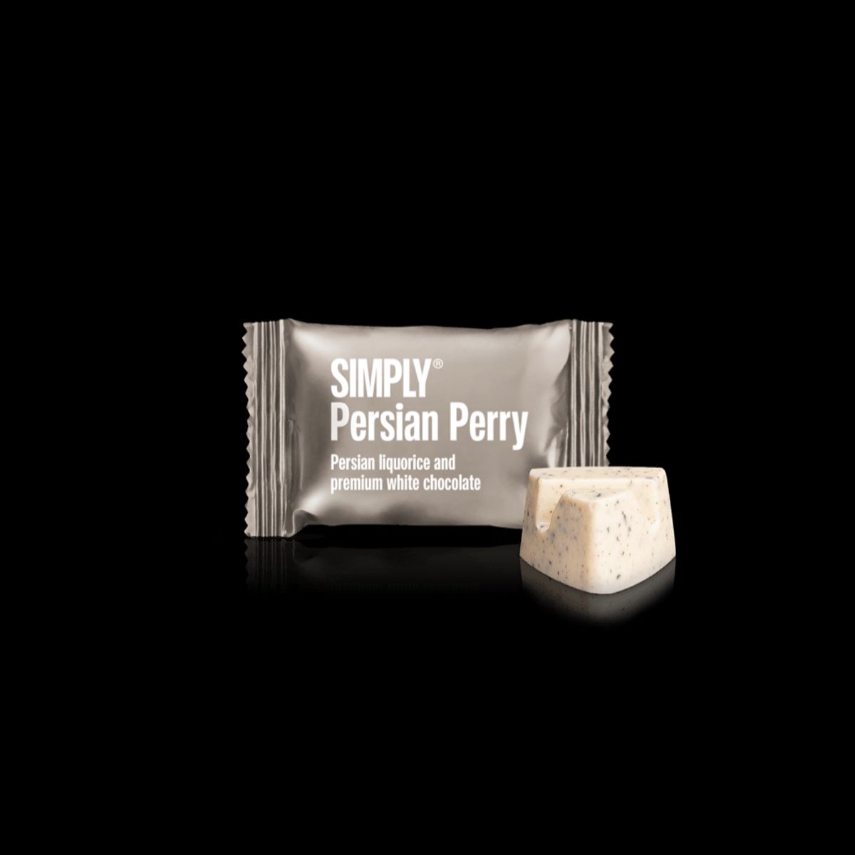 Simply® Persian Perry - 75 Bites | Persisk lakrids og premium hvid chokolade