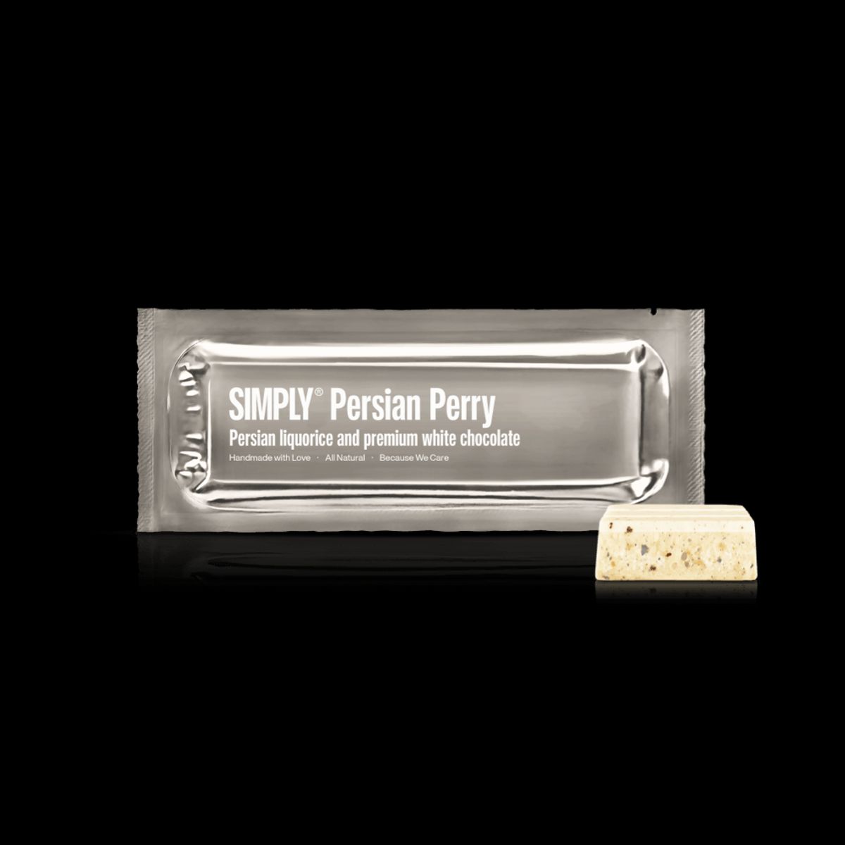 Simply® Persian Perry | Persisk lakrids og premium hvid chokolade