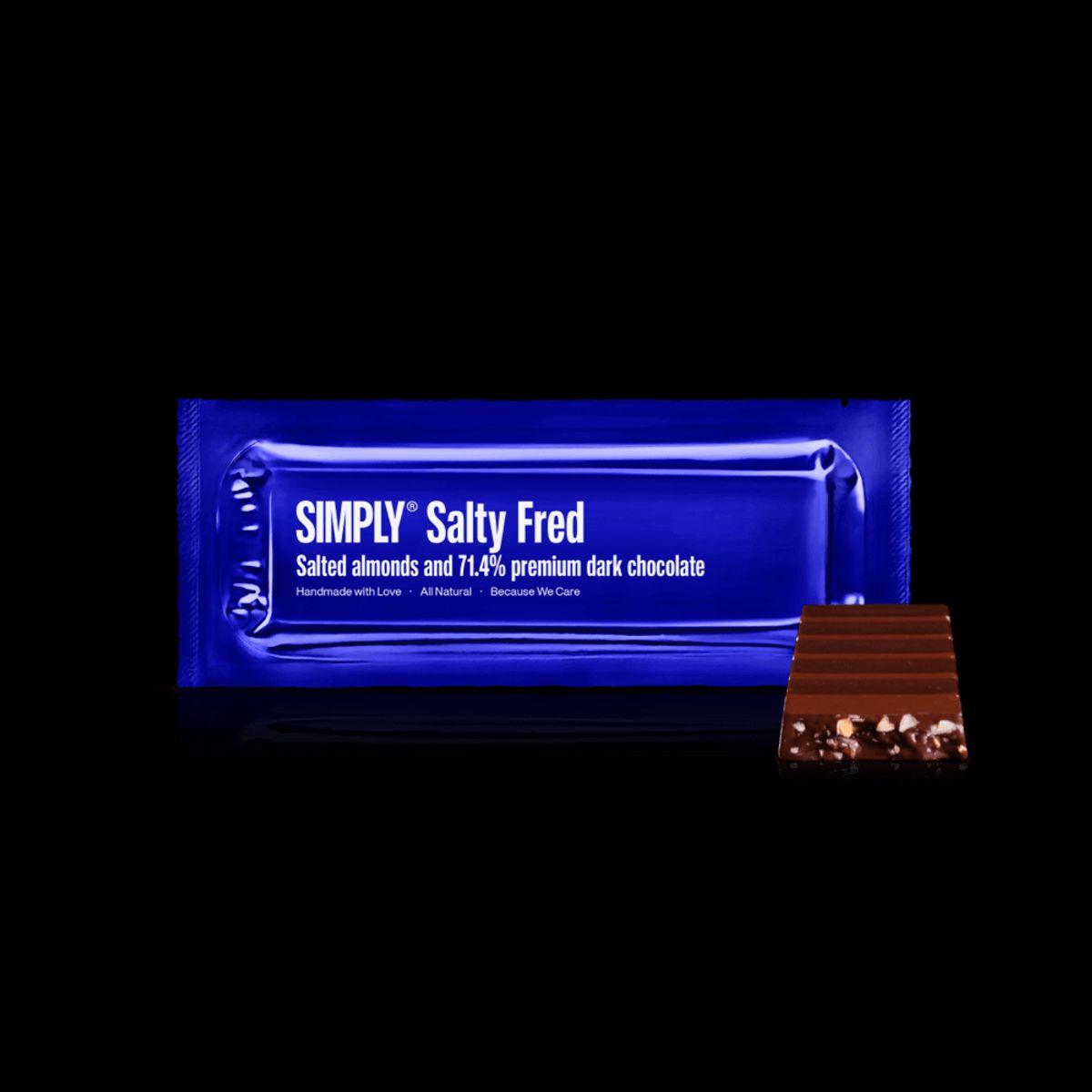 Simply® Salty Fred | Saltede mandler og premium mørk chokolade