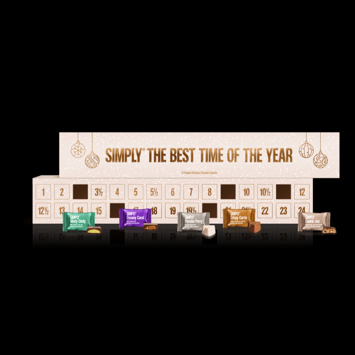 Simply® The Best Time Of The Year | Chokoladejulekalender med 30 låger