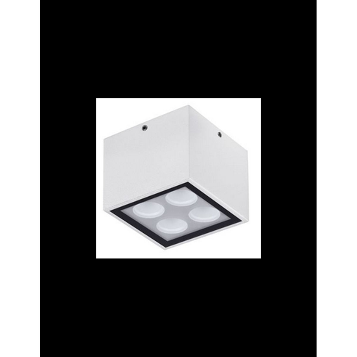 SIMPLY Udendørs loftlampe i aluminium 8 x 8 cm 8W LED - Mat hvid