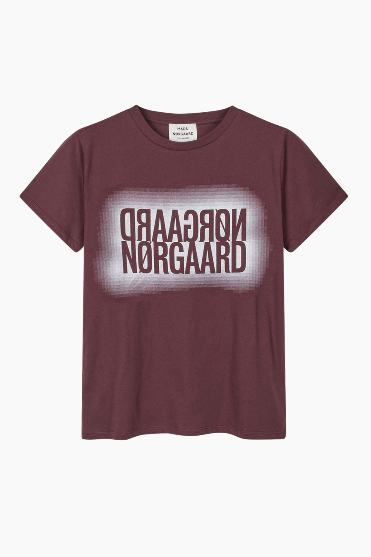 Single Organic Trenda P Tee - Sassafras - Mads Nørgaard - Bordeaux L