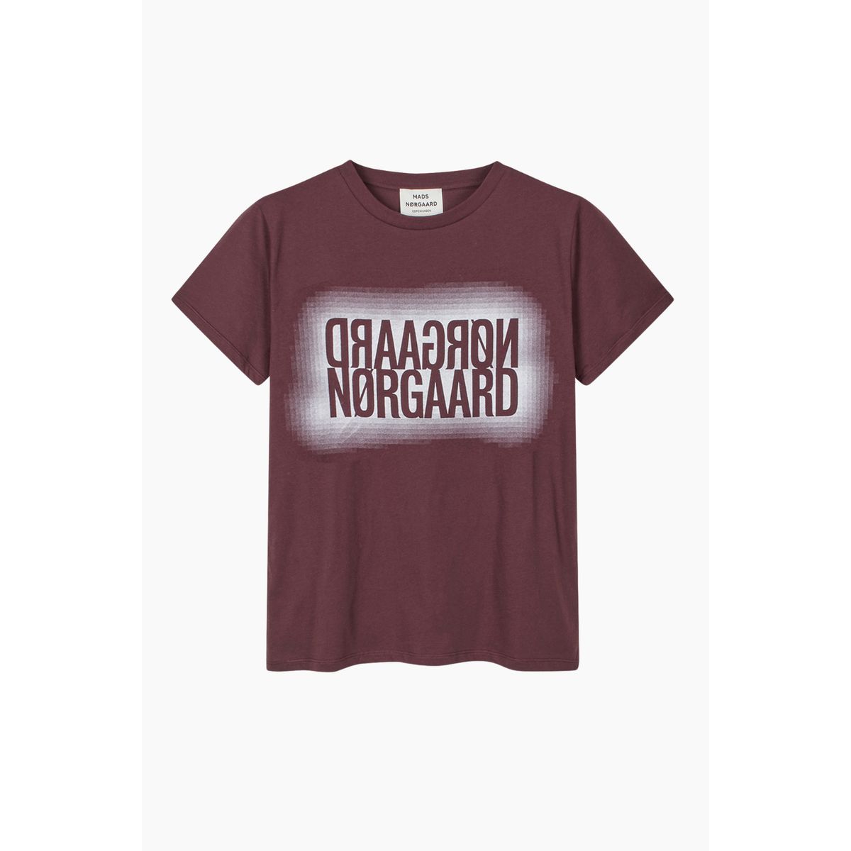 Single Organic Trenda P Tee - Sassafras - Mads Nørgaard - Bordeaux M