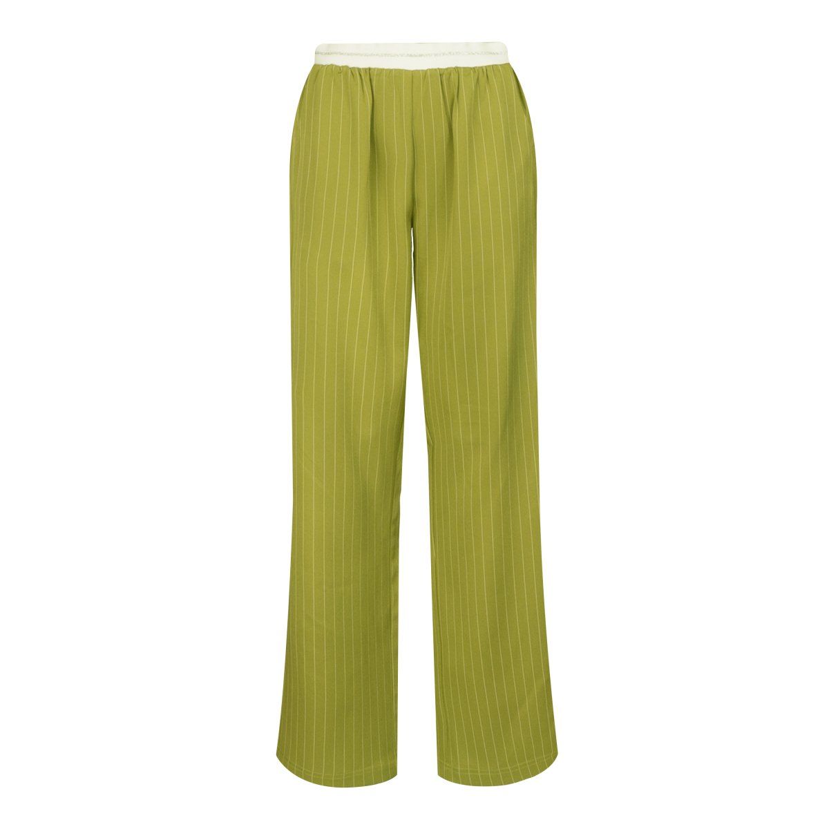 Sini Pants Lime Pinstribe L