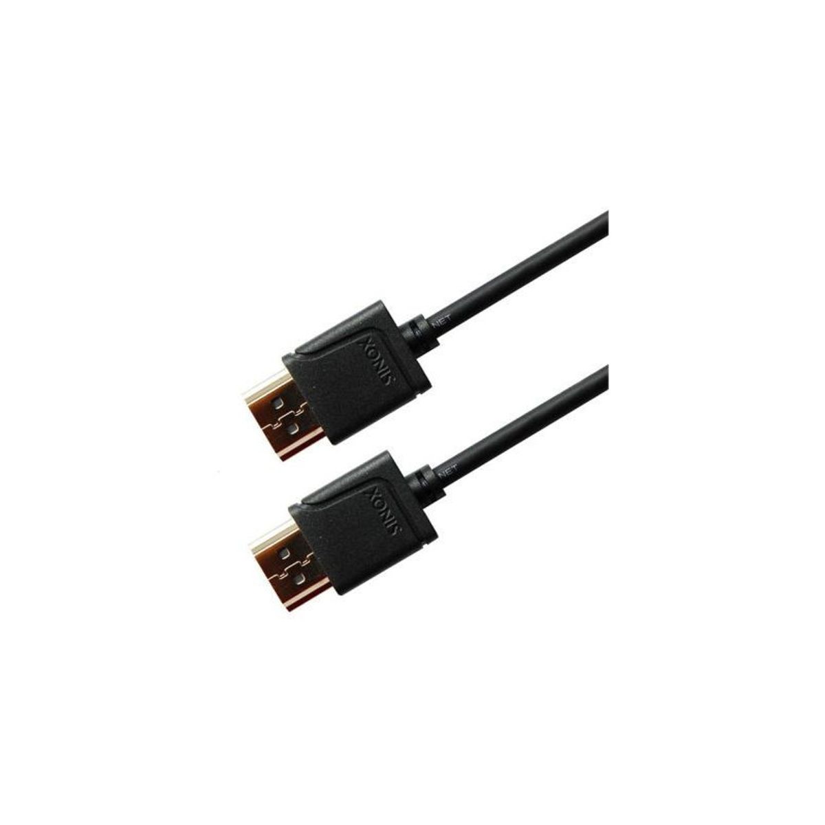 Sinox Ultra tyndt High Speed HDMIâ¢ Kabel med Ethernet - 1m, sort