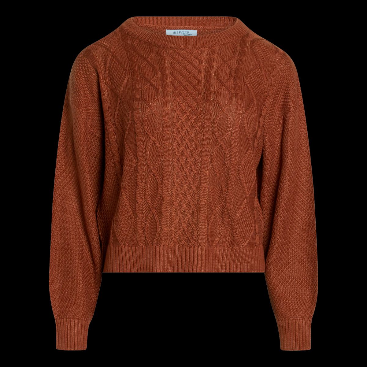 Sirup Copenhagen Dame Striktrøje - Rustic Brown - 2XL