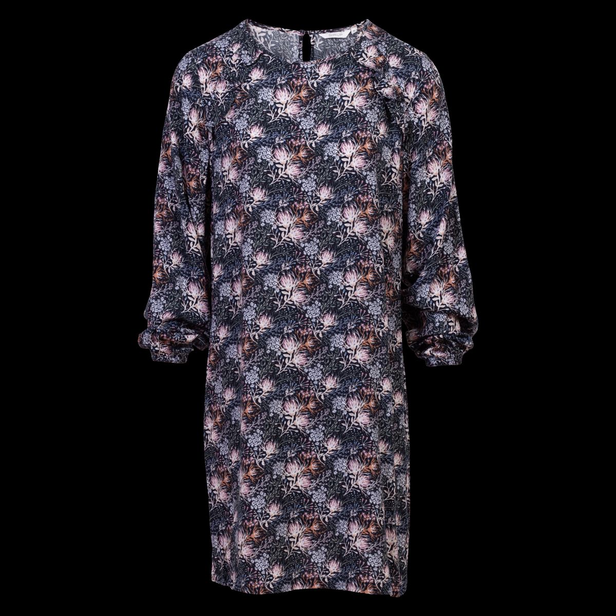 Sirup Dame Kjole - Dark Navy AOP - XL