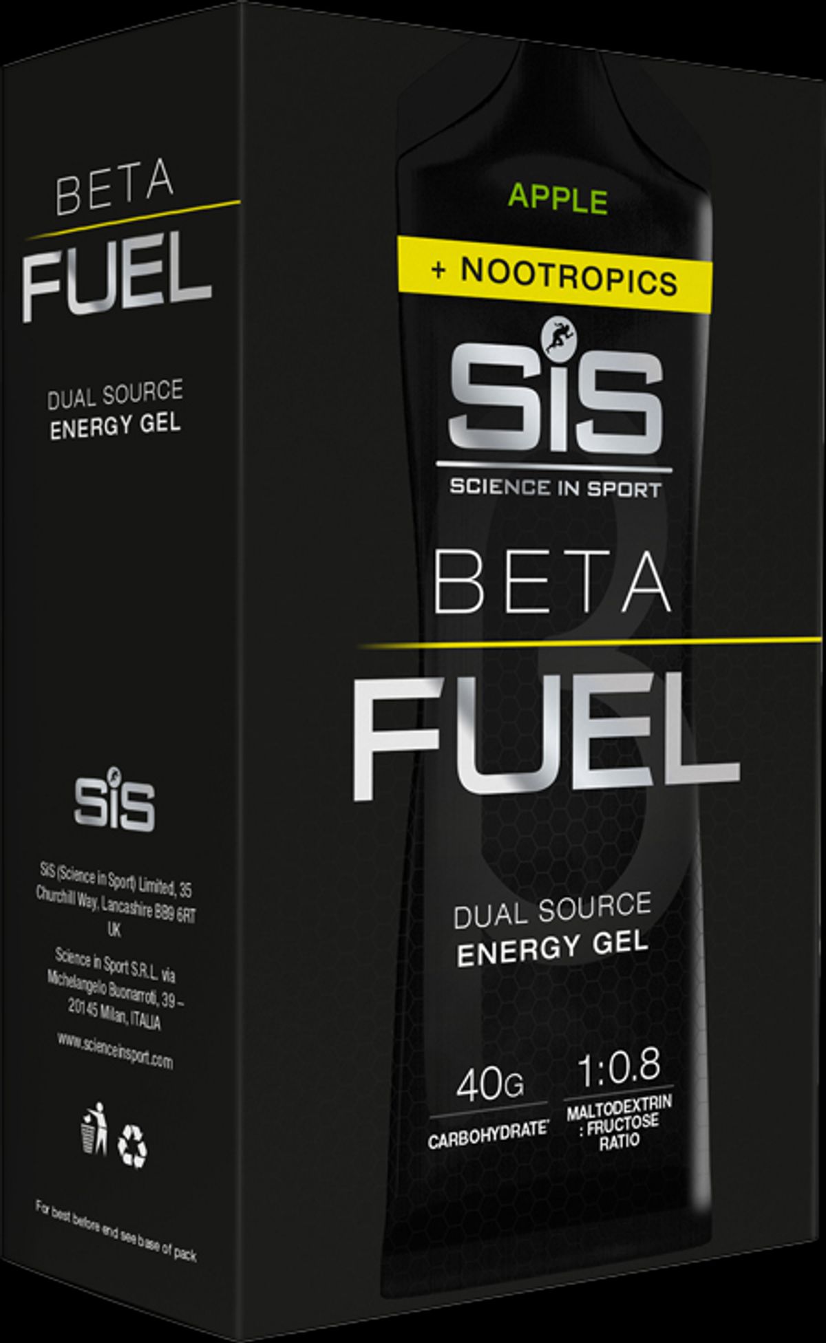 SIS Beta Fuel Endurance Gel Æble 6x60ml