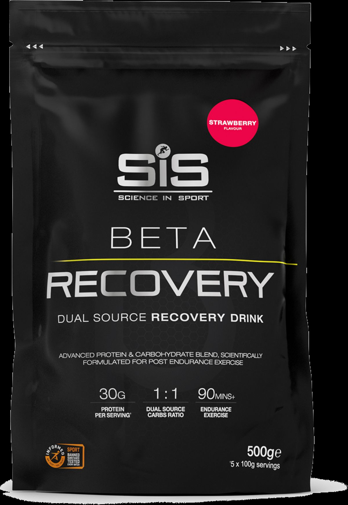 SIS Beta Fuel Recovery Strawberry Powder - 500g