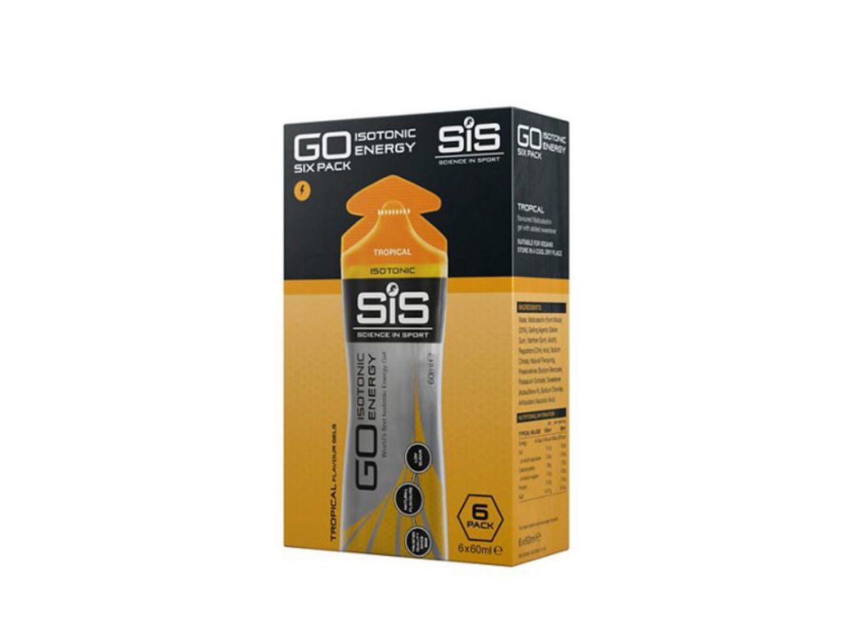 SIS GO - Isotonic energy gel -Tropisk - 1 kasse á 6 stk.