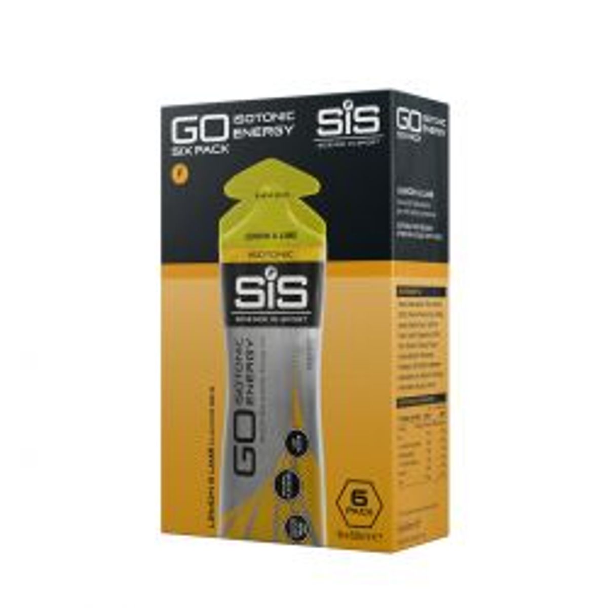 SiS (Science In Sport) Scienceinsport Sis Go Iso Gel Sekspakke Citron & Lime 6x60 Ml - Kosttilskud