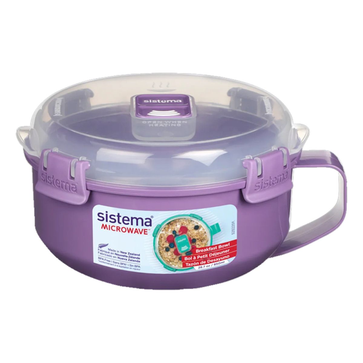 Sistema Breakfast Bowl To Go 850 ml - Misty Purple