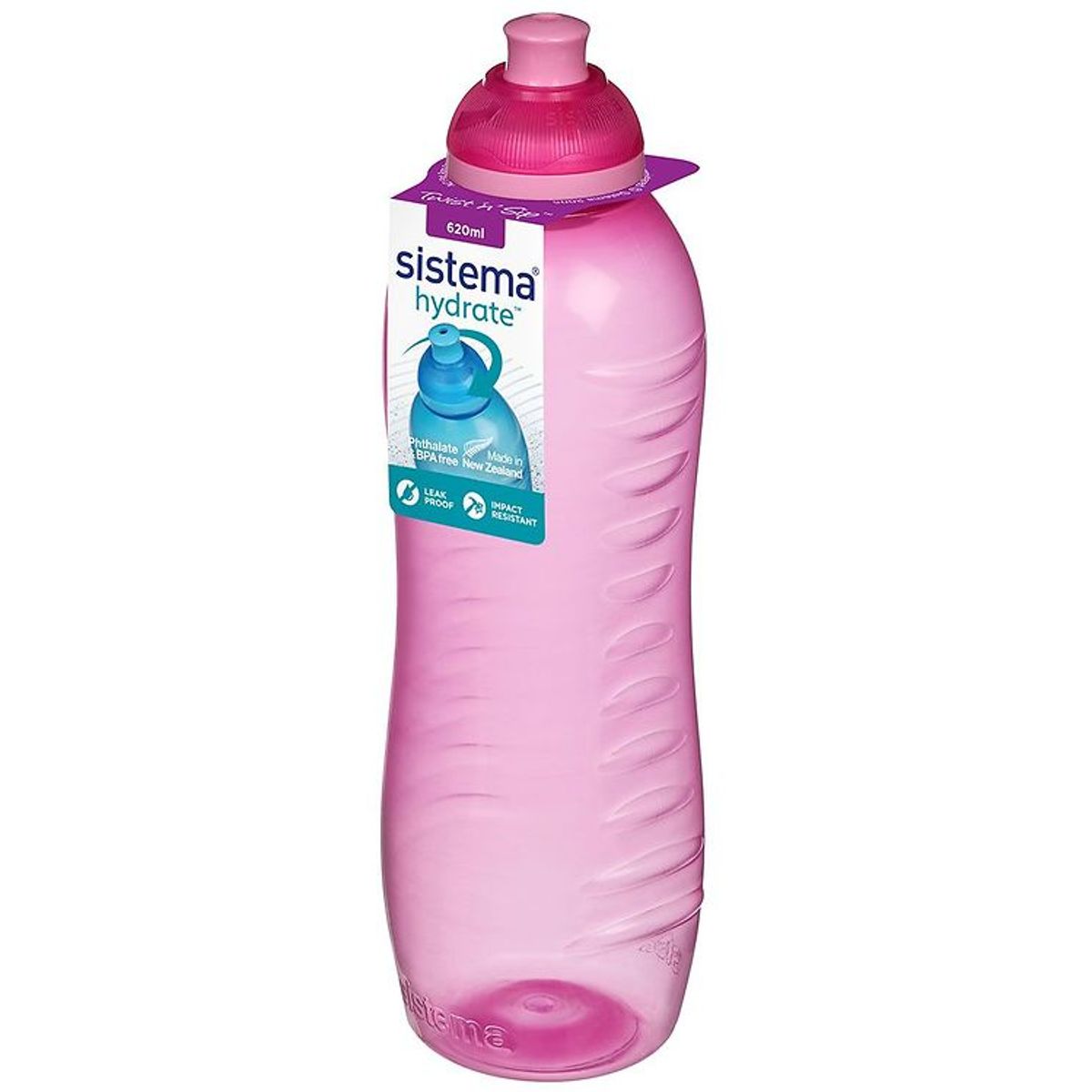 Sistema Drikkedunk - Squeeze - 620 ml - Pink m. Lyserød