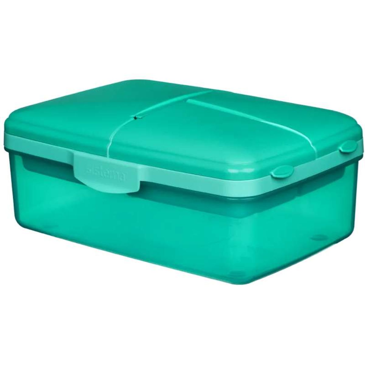 Sistema Madkasse m. Drikkedunk/Køleelement - Slimline Quaddie - 1.5L - Minty Teal