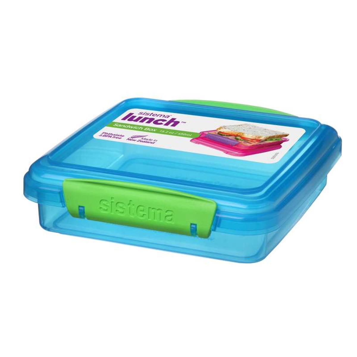 Sistema Madkasse - Sandwich Box - 450ml - Blå