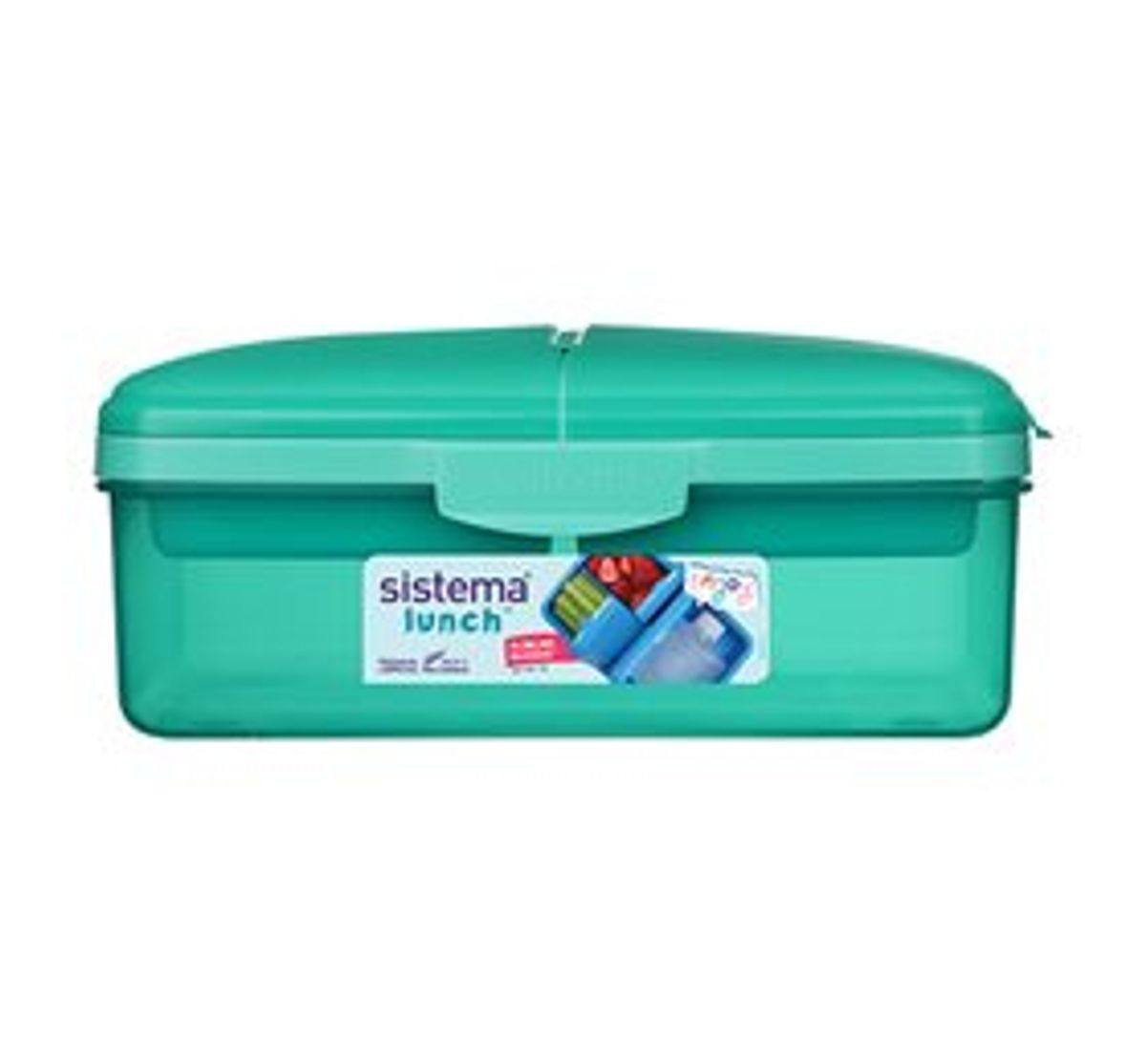 SISTEMA Madkasse slimline quaddie 1,5L, ass. farver