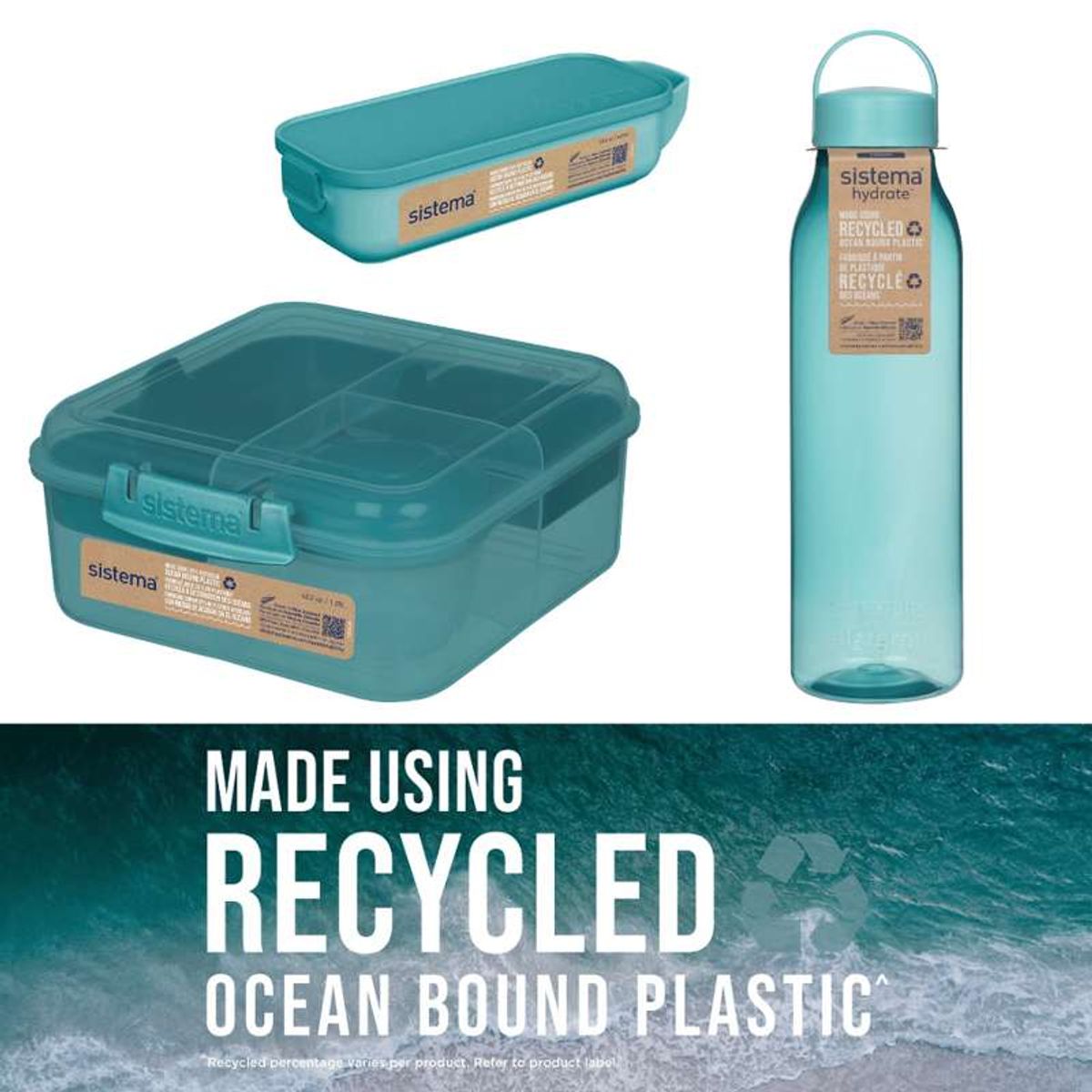 Sistema Ocean Bound Madpakke Sampak 6 - Teal Stone