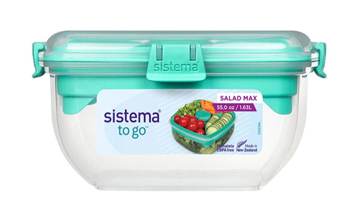 Sistema Salad Max To Go, Minty Teal, 1,63L