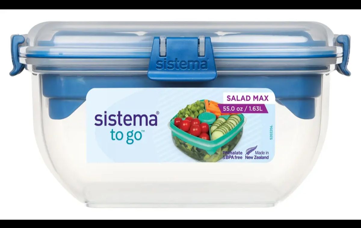 Sistema Salad Max To Go, Ocean Blue, 1,63L