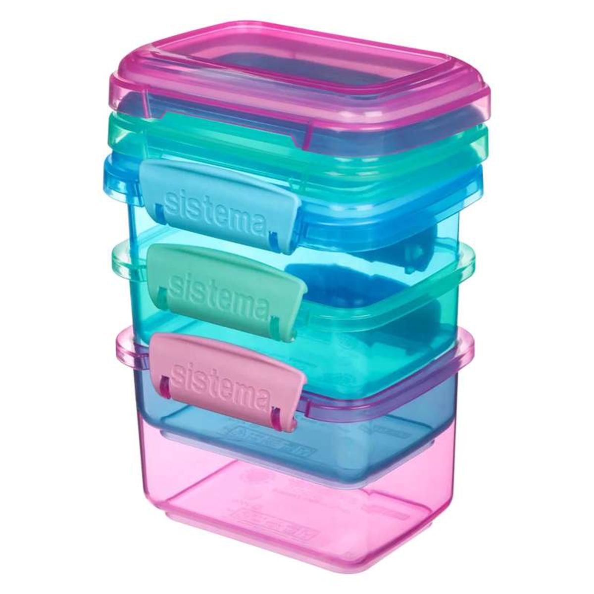 Sistema Snackboks - Lunch Packs - 3-Pak - 400ml - Ass. Farver