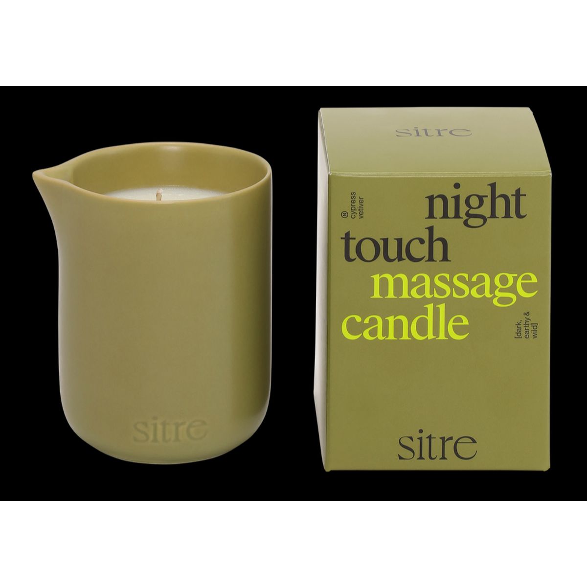 Sitre Massagelys "Night Touch", 170g.