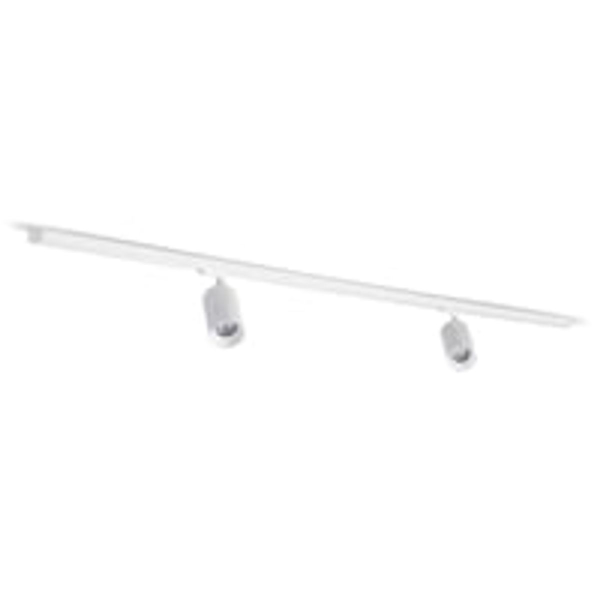 Skagen 2, komplet lysskinne med 2 LED-spot uden LED - 2 meter, hvid