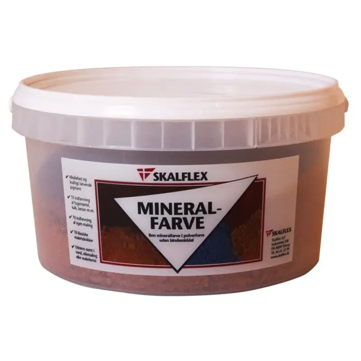 Skalflex Mineralfarve Oxydbrun 1,0 Kg