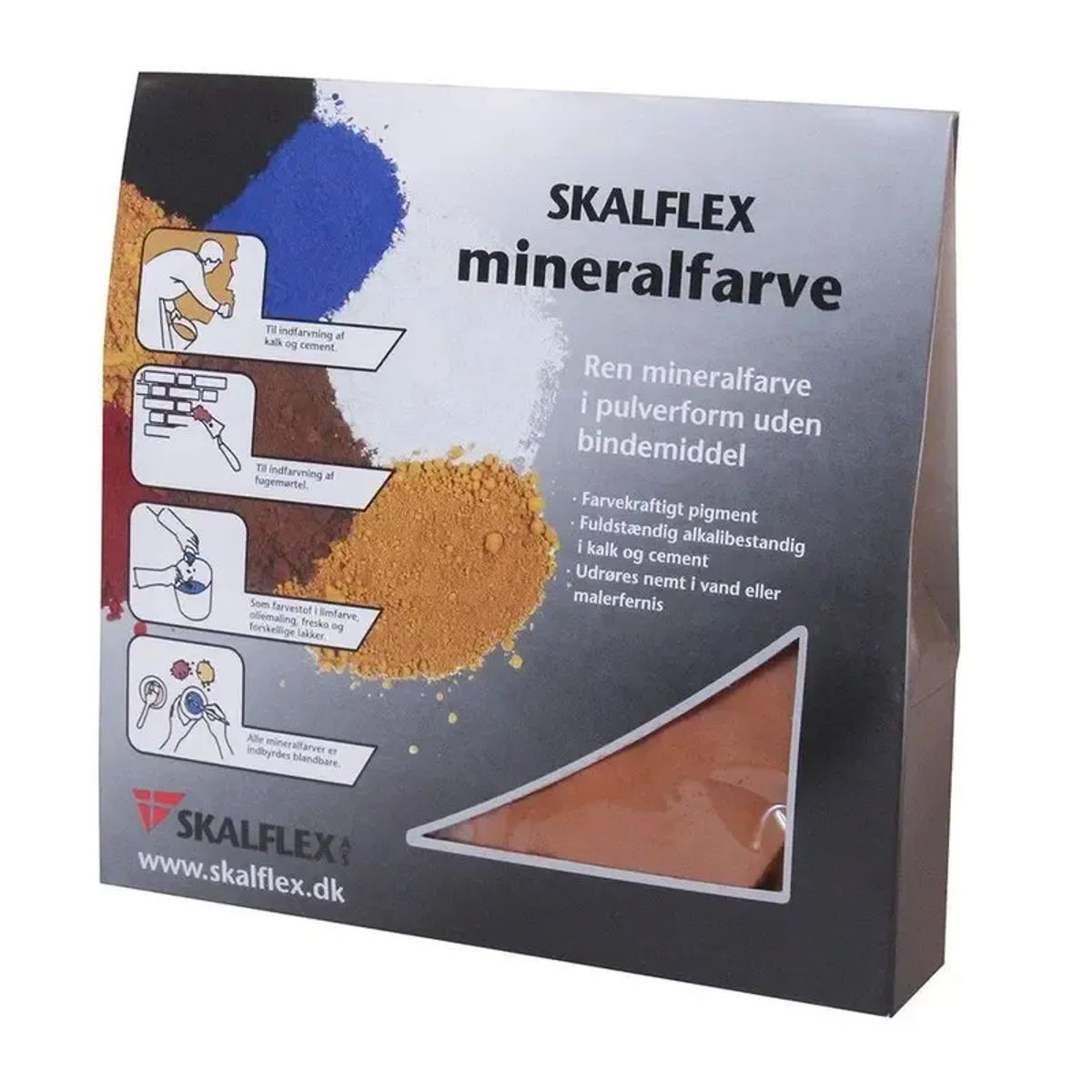 Skalflex Mineralfarve Oxydbrun - 200 G