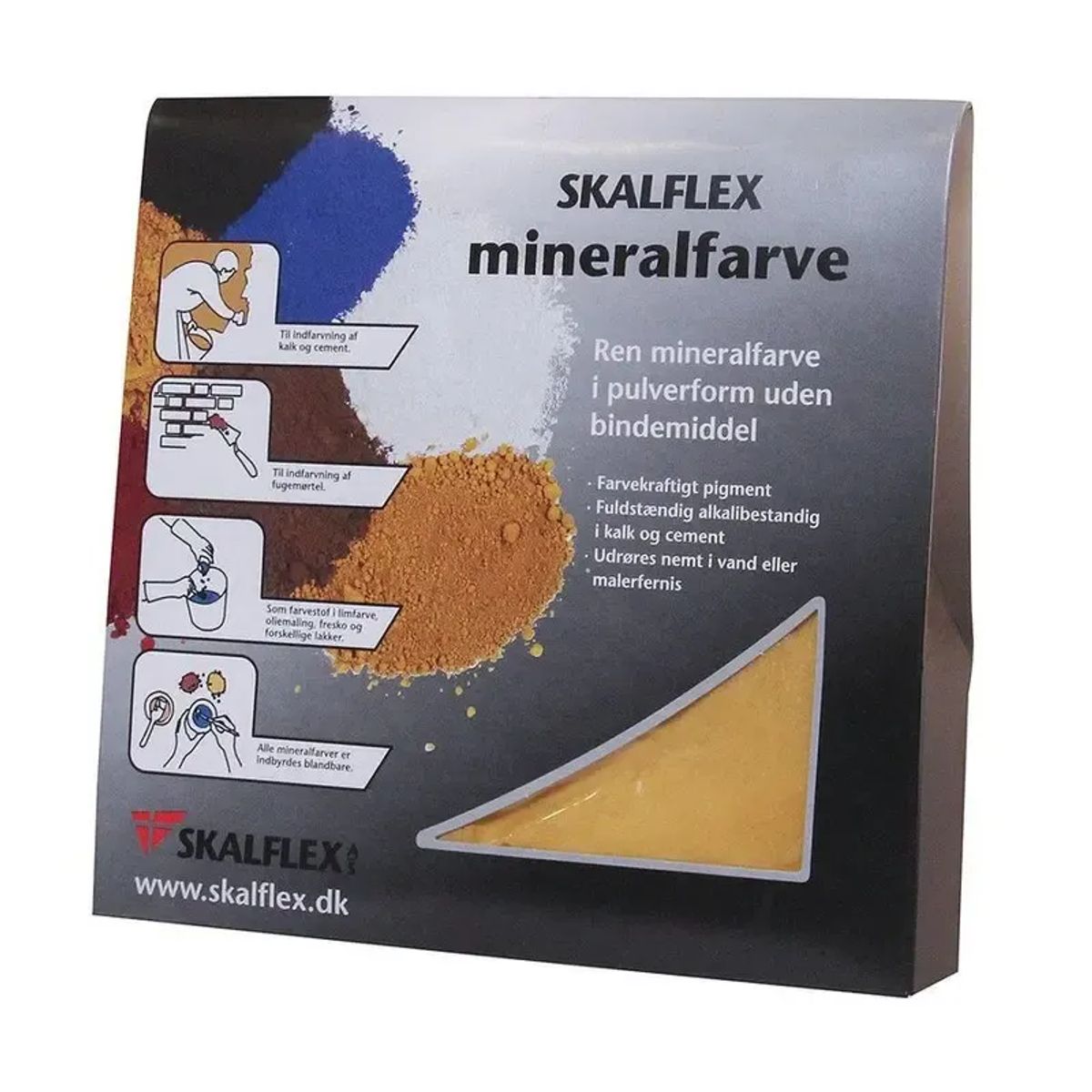 Skalflex Mineralfarve Oxydgul 0,75 kg