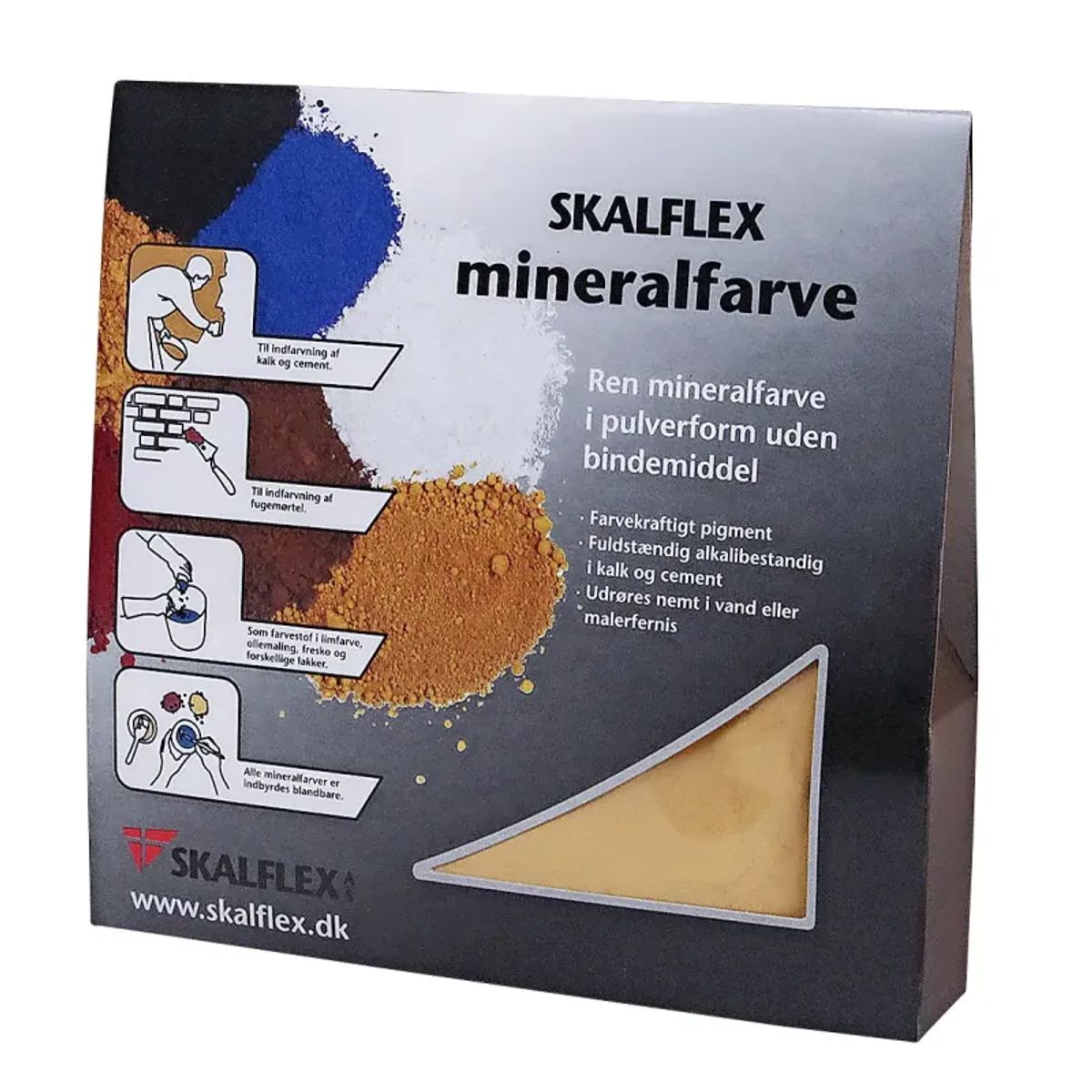 Skalflex Mineralfarve Oxydsort 1,5 Kg