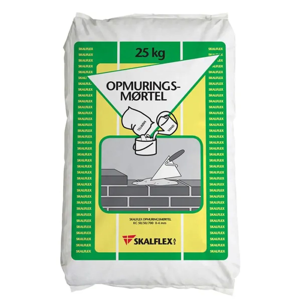 Skalflex Opmuringsmørtel 25kg 50-50-700 0-4 Mm