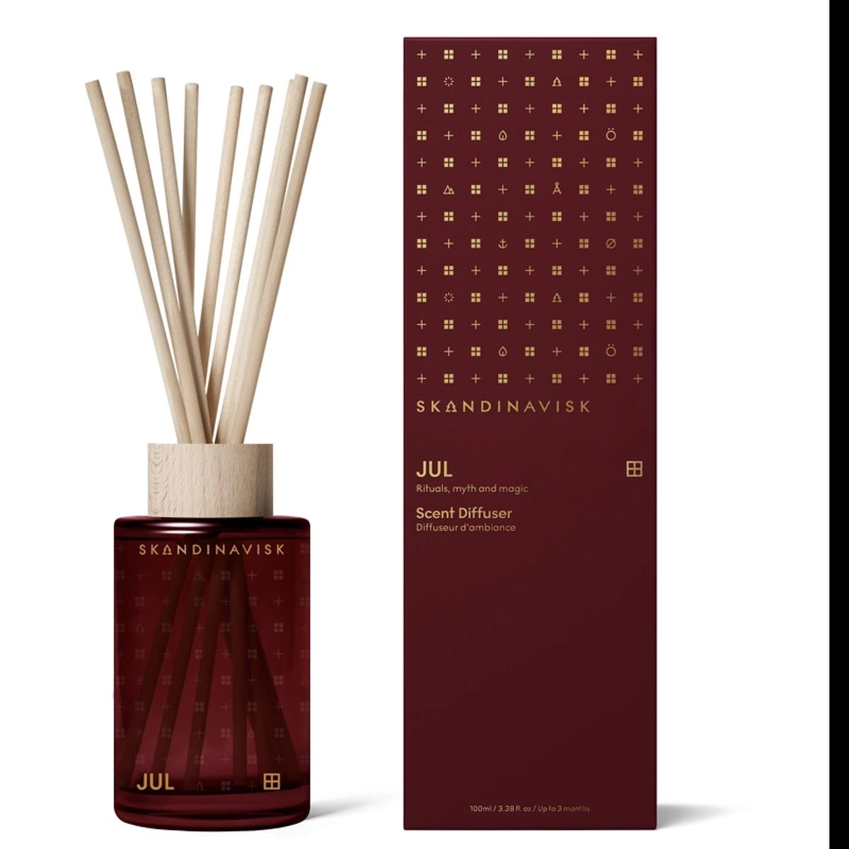 SKANDINAVISK JUL Scent Diffuser 100 ml - Merlot red