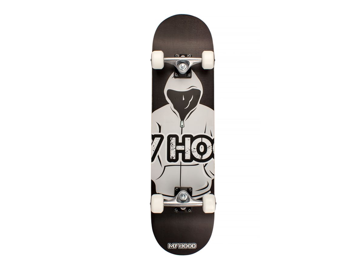 Skateboard My Hood ABEC9 - Hood Sort/Grå